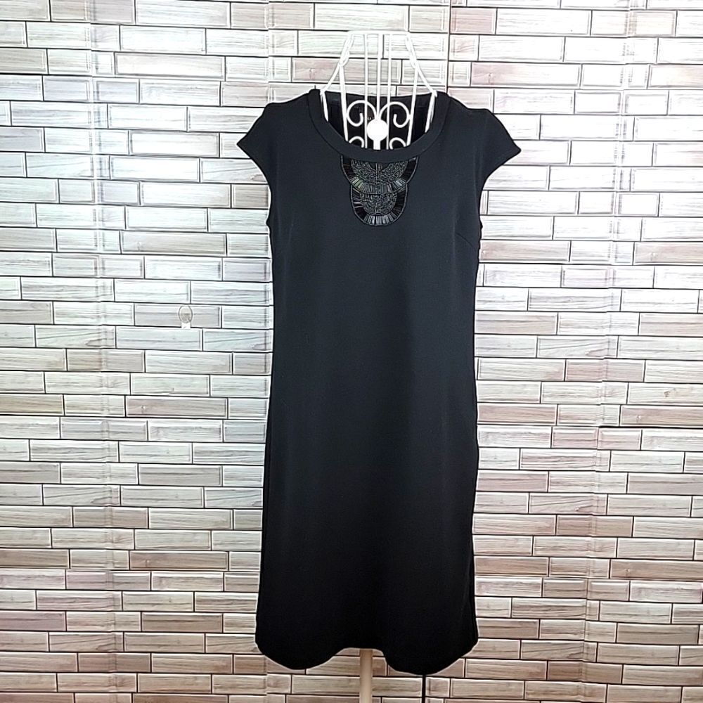 Dana Buchman black casual midi dress Size S